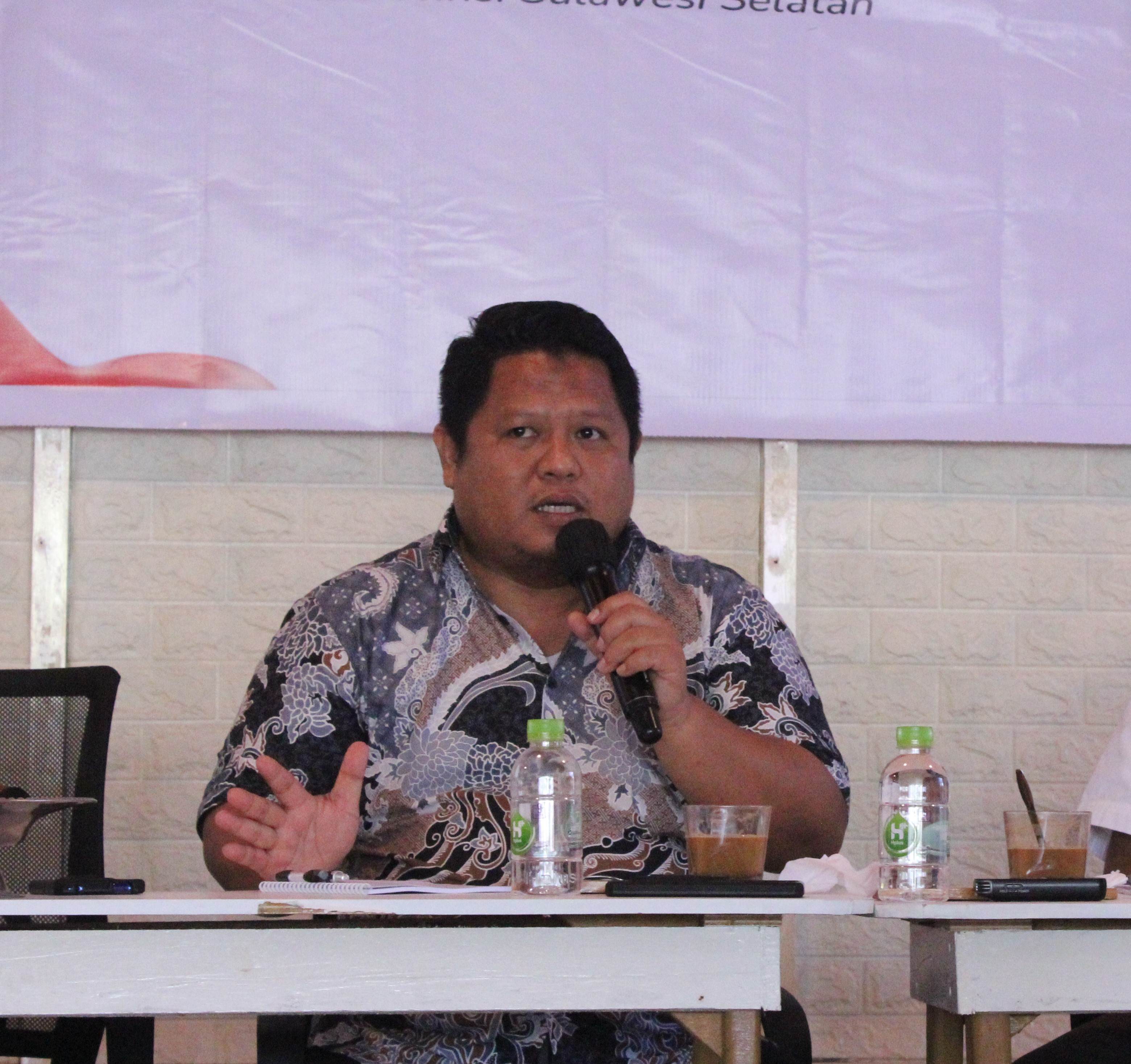 Rahmat Sukarno, SH, Koordinator Divisi Penanganan Pelanggaran, Data, dan Informasi Bawaslu Kota Makassar